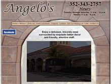Tablet Screenshot of angelositalianrestaurant.net